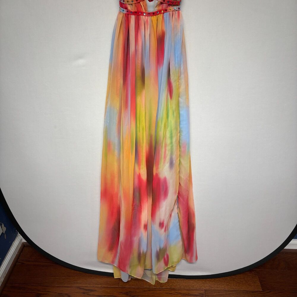 NWT Bella Barnett Women Eileen Printed Maxi Dress Size Large D125 -24 - Picture 14 of 16